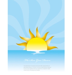Sunset or Sunrise vector image