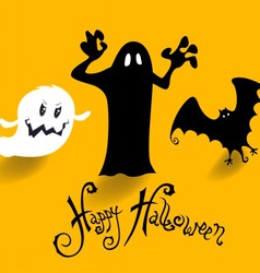 Poster banner or background for halloween party vector image
