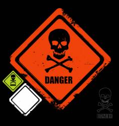 Danger sign vector image