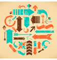 Arrows collection vector image
