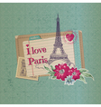 Paris vintage card Paris vintage card vector image
