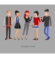 Detailed characters people business team Detailed characters people business team vector image