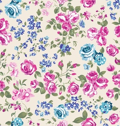 Classic cream roses vector image