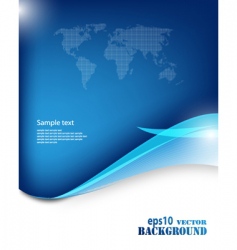 Abstract blue business background vector image