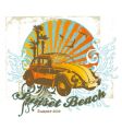 Sunset beach Sunset beach vector image