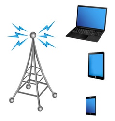 Communication antenna and electric device vector image