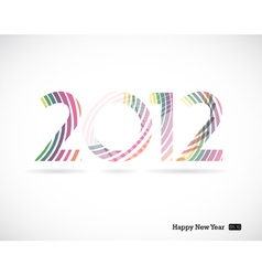 2012 and happy new year vector image