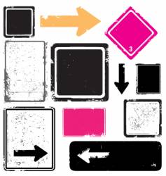 Grunge signs vector image