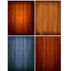Set of wood backgrounds vector image
