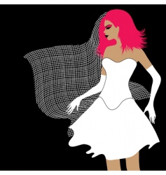 Emo bride vector image