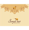 Bees and honeycomb vector image