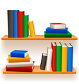 Bookshelves vector image