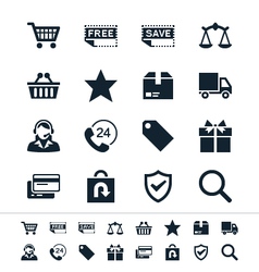 E-commerce icons vector image
