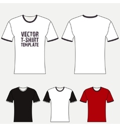 T-shirt blank design template T-shirt blank design template vector image