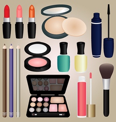 Set of cosmetic Royalty Free Vector Image - VectorStock