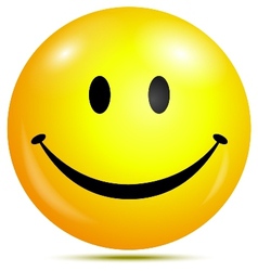 Happy smiley emoticon vector image