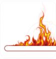 Fire frame vector image