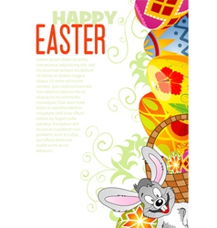 Easter frame vector image