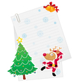 Reindeer and paper Reindeer and paper vector image
