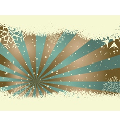 Vintage retro christmas card vector image