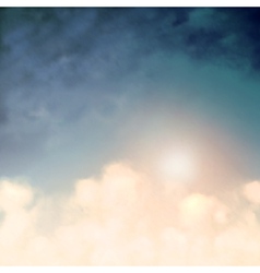 Above the clouds vector image