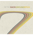 Retro background color lines vector image