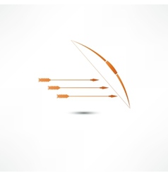 Bow And Arrow Icon vector image