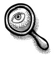 Cartoon image of search icon magnifying glass Cartoon image of search icon magnifying glass vector image