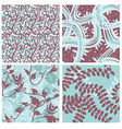 Set of floral seamless patterns - vector image