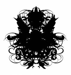 heraldry sheld regal vector image