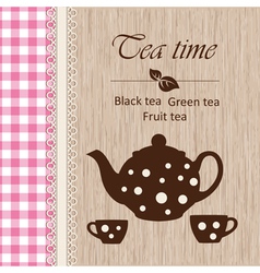 Tea time vector image