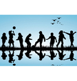 Children playing vector image