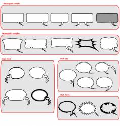 Speech balloons vector image