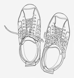 Sport shoes vector image