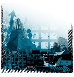 Grunge urban design vector image