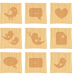 Social networking icons vector image
