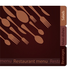Template of a restaurant menu vector image