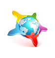 People world 3d icon vector image
