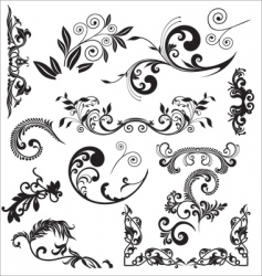 Nature elements vector image