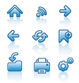 Web navigation icon set Web navigation icon set vector image