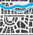 Seamless background of city map vector image
