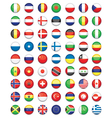 Flag buttons vector image