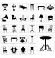 Antique furniture set vector image