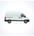 White delivery truck vector image