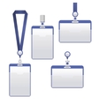 Template Badge Identification Set vector image