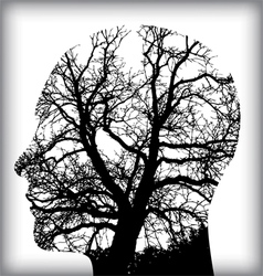 Man tree icon alt vector image