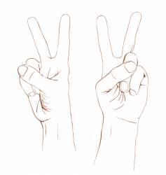Hands vector image