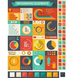 Flat Infographic Elements vector image