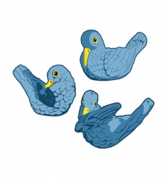 Bluebirds vector image