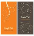 Floral card background vector image